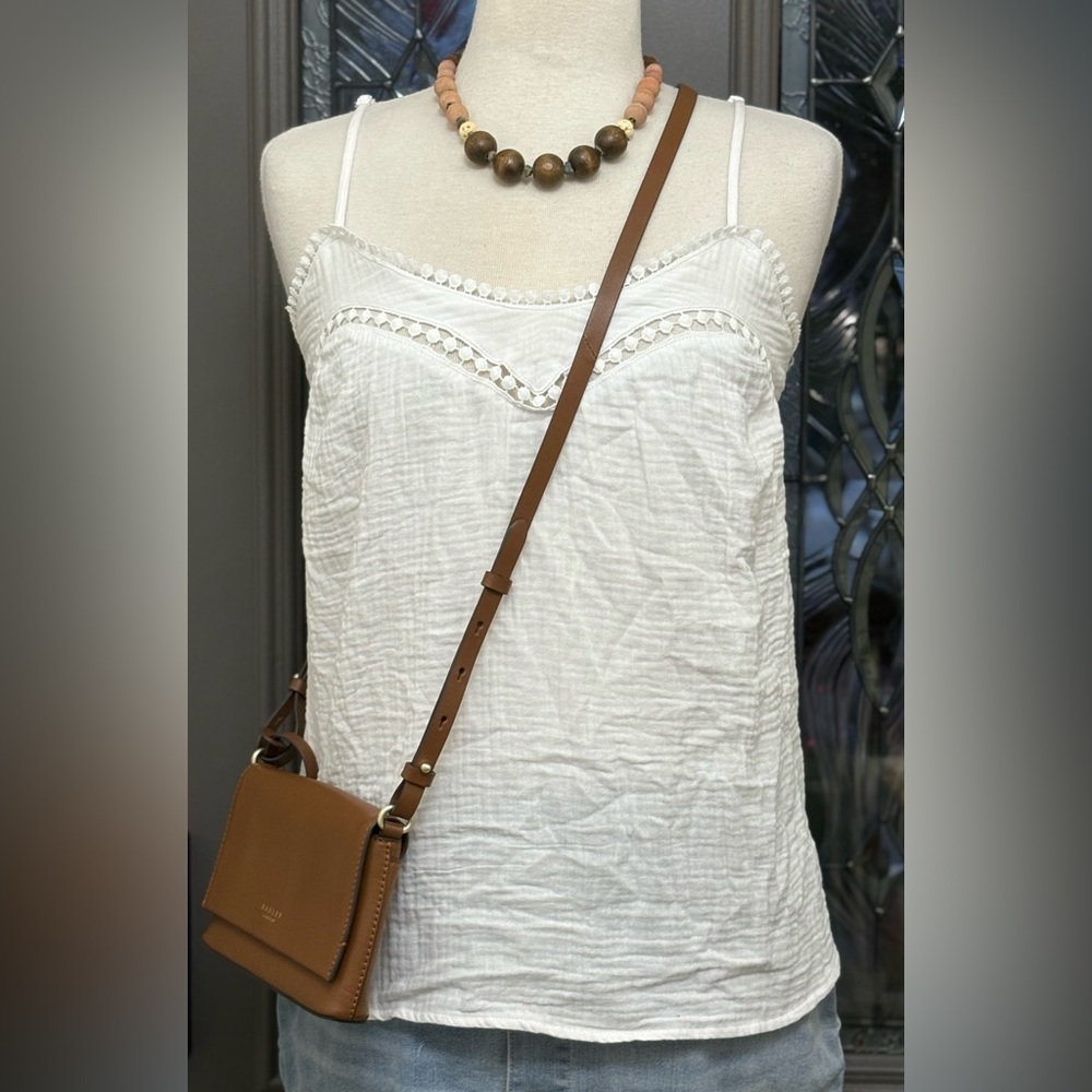 NWT- White Frenchy Babydoll Style Gauze Top